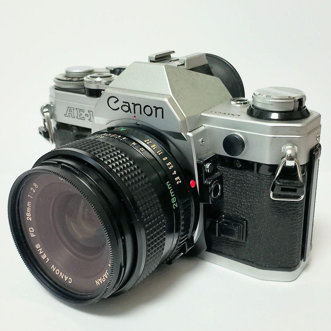 Canon　AE-1　フィルム一眼レフカメラ + レンズ 28mm F1:2.8