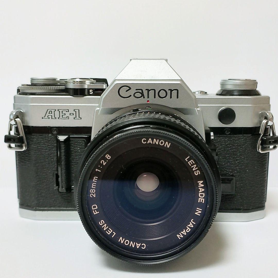 Canon　AE-1　フィルム一眼レフカメラ + レンズ 28mm F1:2.8