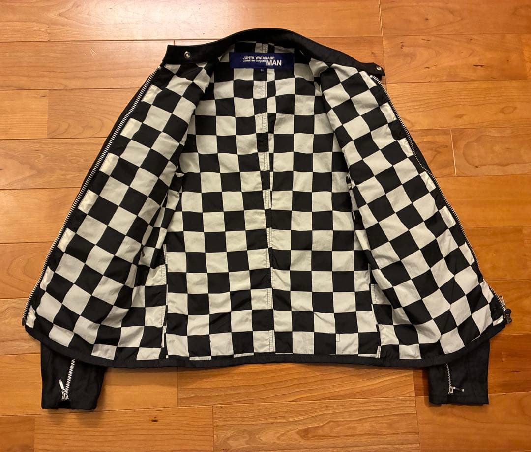 JUNYA WATANABE ジュンヤワタナベ ハの字ライダース　黒　S