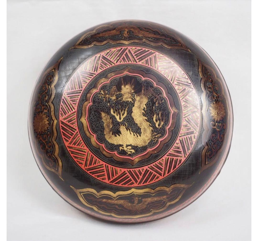 送料無料　江戸期豊楽焼『慶楽』銘　菓子器/食籠　箱付　本物保証　★大珍品★