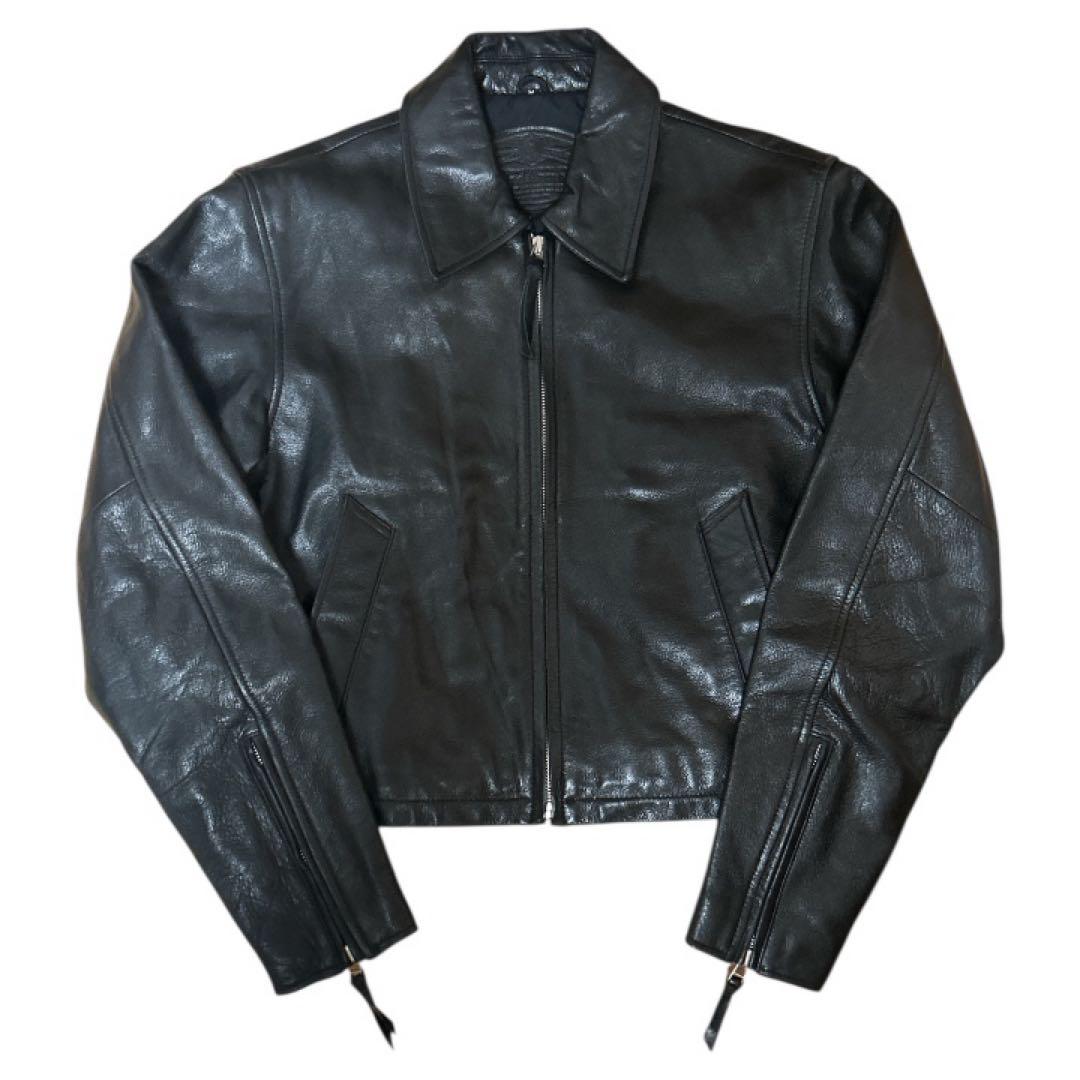 WindArmor アメリカ製本革 00s ライダースジャケット ブラック 短丈