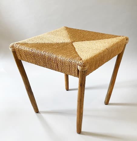 コンランショップスツール付きラタン幾何学模様スツール