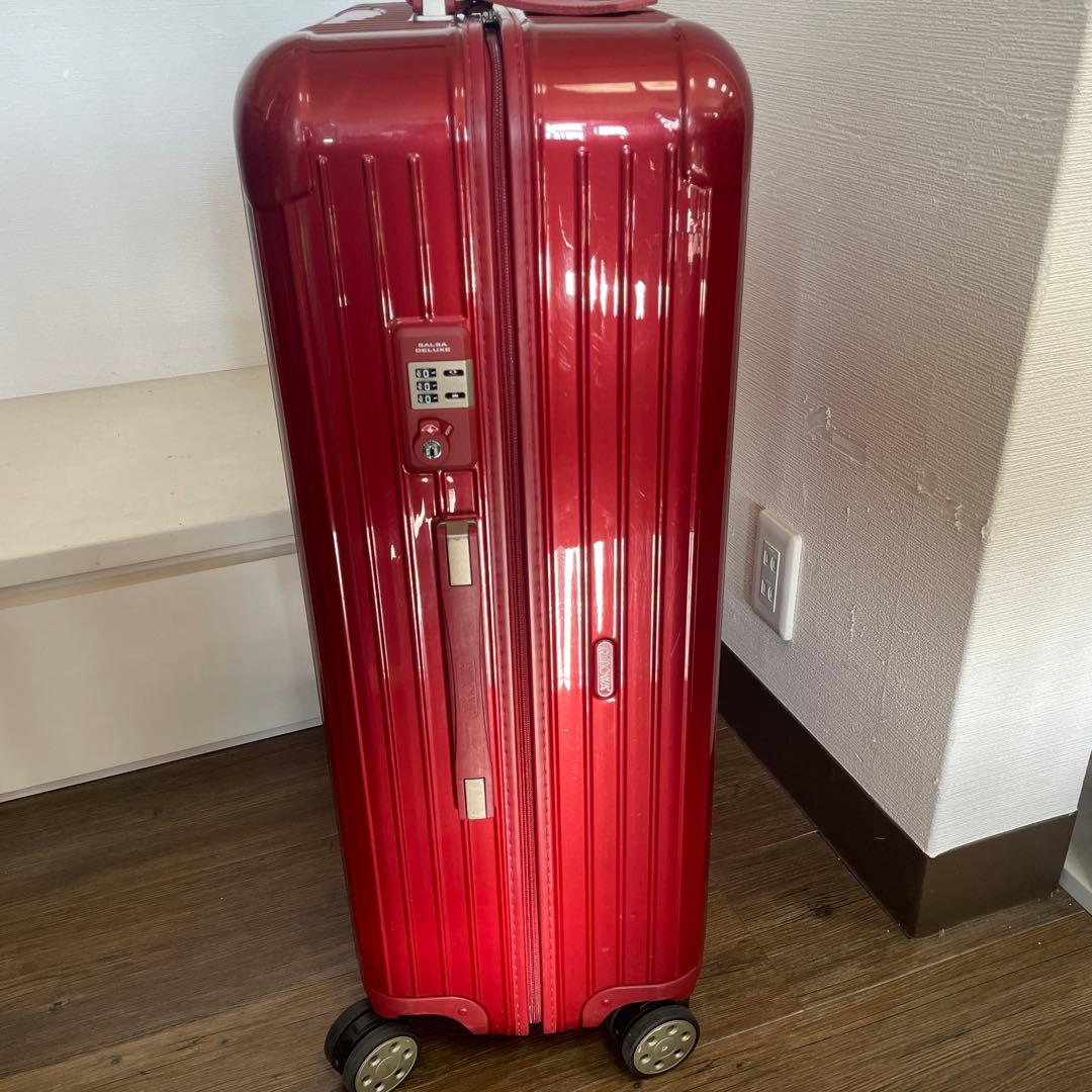 美品 RIMOWA サルサデラックス 87L オリエンタルレッド チェックインL
