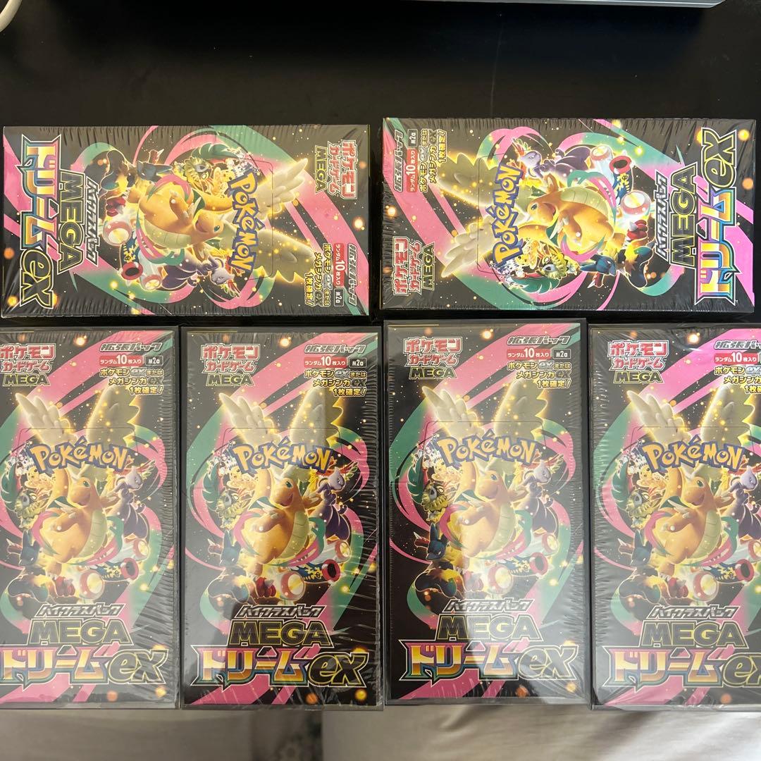 ポケモンカードゲーム MEGA ドリームEX 6boxシュリンク付き未開封