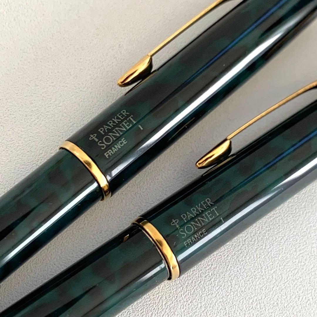 廃番 ヴィンテージ PARKER SONNET シャーペン ボールペン マーブル