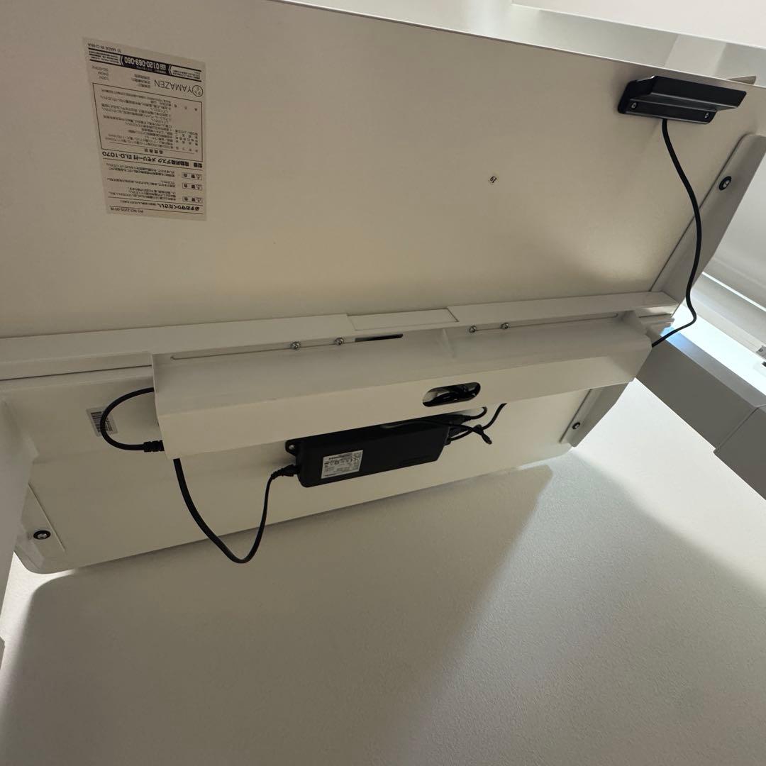 YAMAZEN ヤマゼン　電動昇降デスク　70×100 ホワイト　キャスター付き