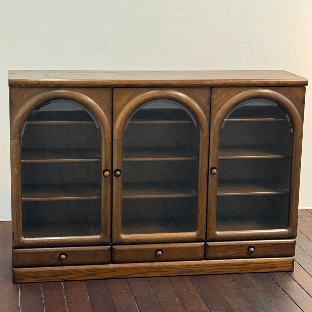 H111K1 木製 サイドボード キャビネット 飾り棚