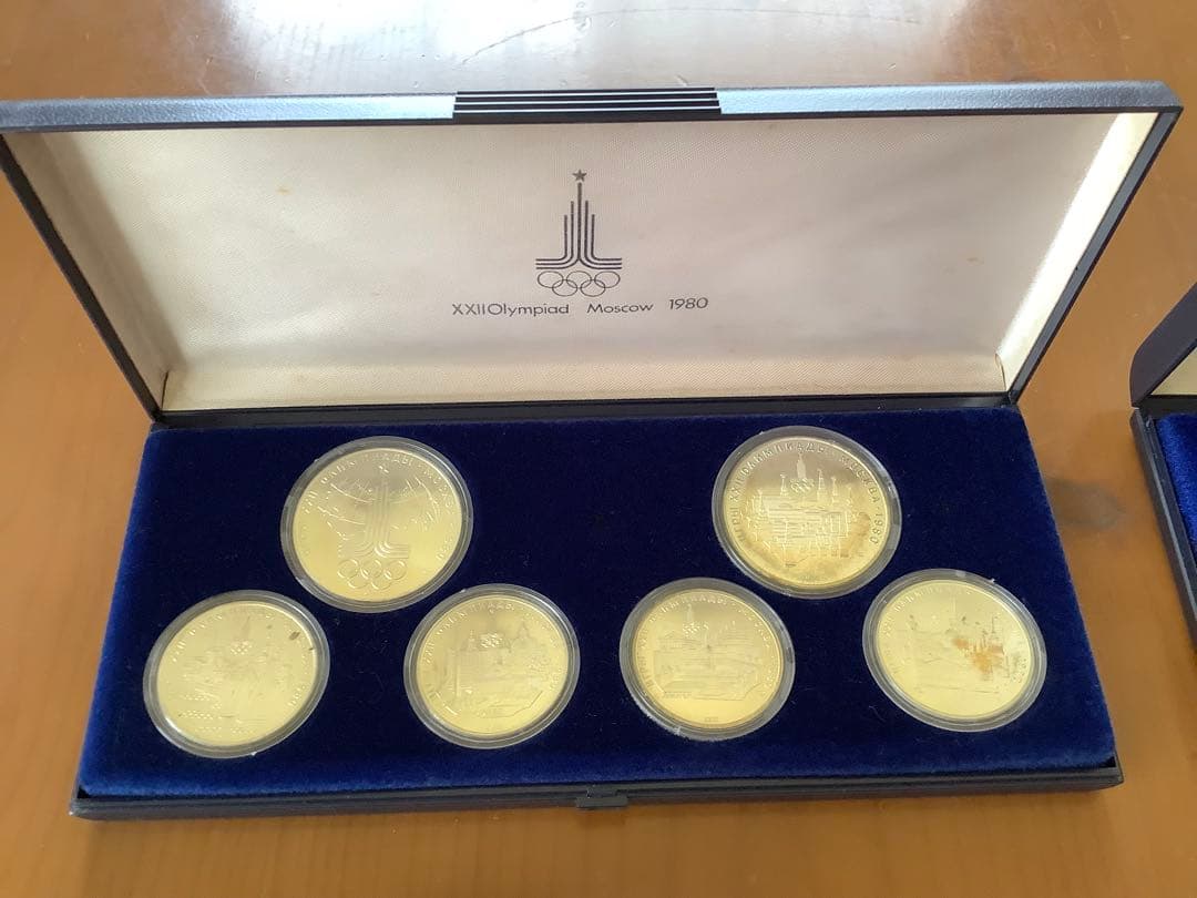モスクワオリンピック記念硬貨　全種類　銀貨　5箱セット