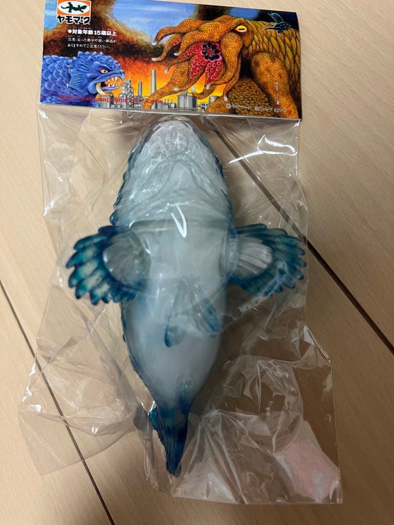 ヤモマーク ソフビ カサゴ クリア成型　青