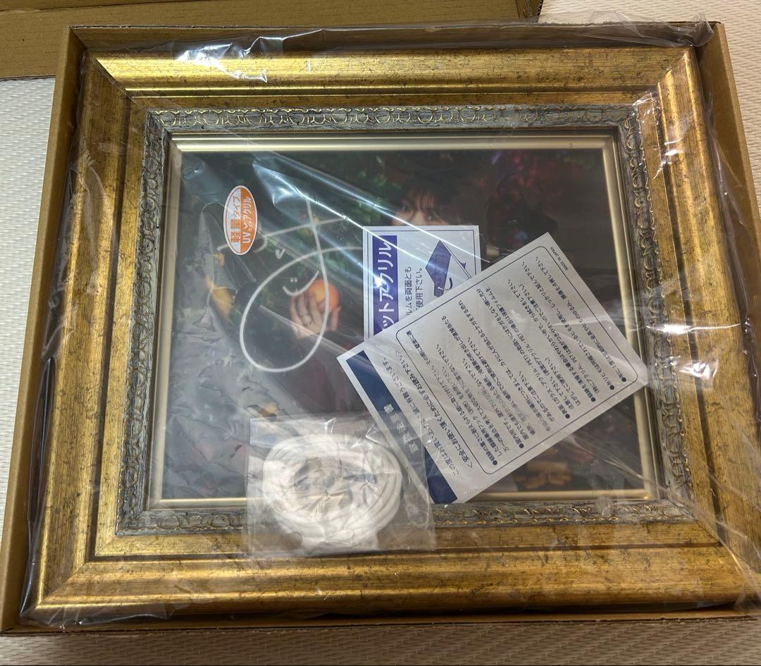 奥田いろは　乃木フェス　直筆サイン入りメモリアルキャンパス フレーム付き