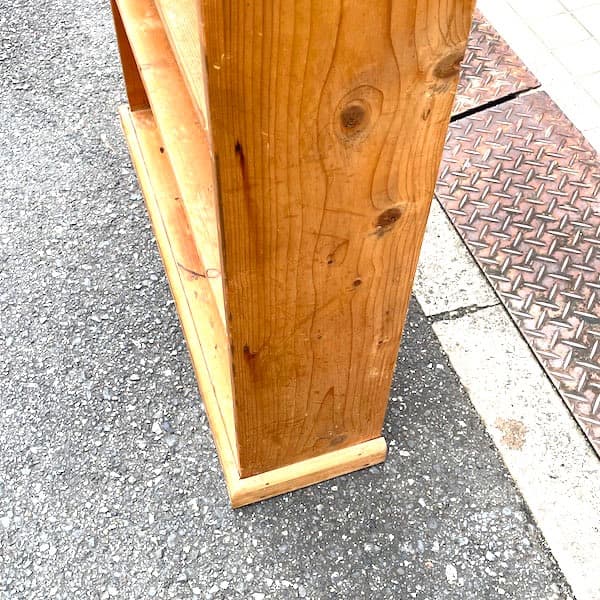 アンティーク　オープンシェルフ　ラック　ブックシェルフ　無垢材