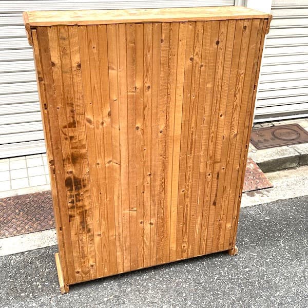 アンティーク　オープンシェルフ　ラック　ブックシェルフ　無垢材