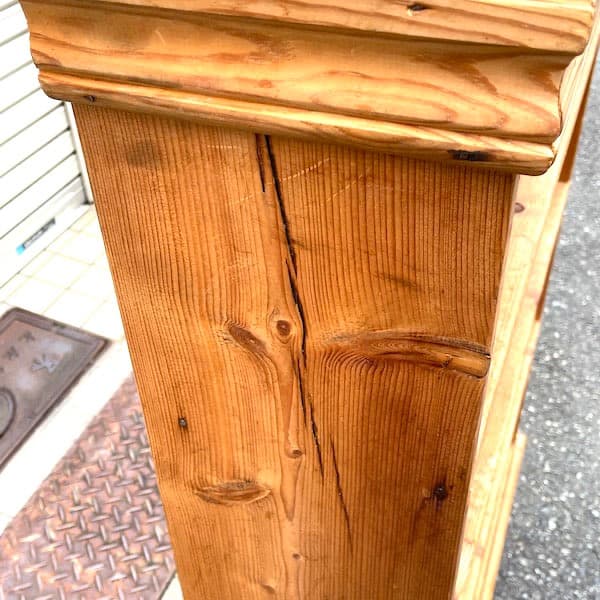 アンティーク　オープンシェルフ　ラック　ブックシェルフ　無垢材