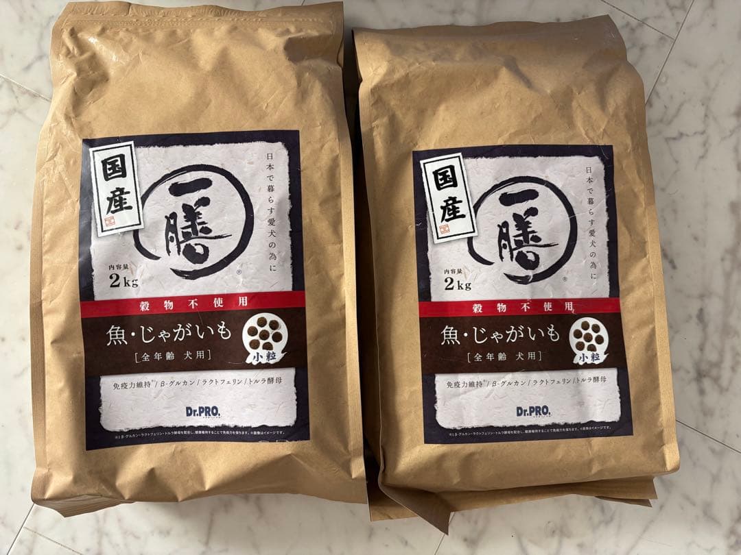 Dr.PRO 一膳 魚・じゃがいもドライフード 小粒 2kg×2