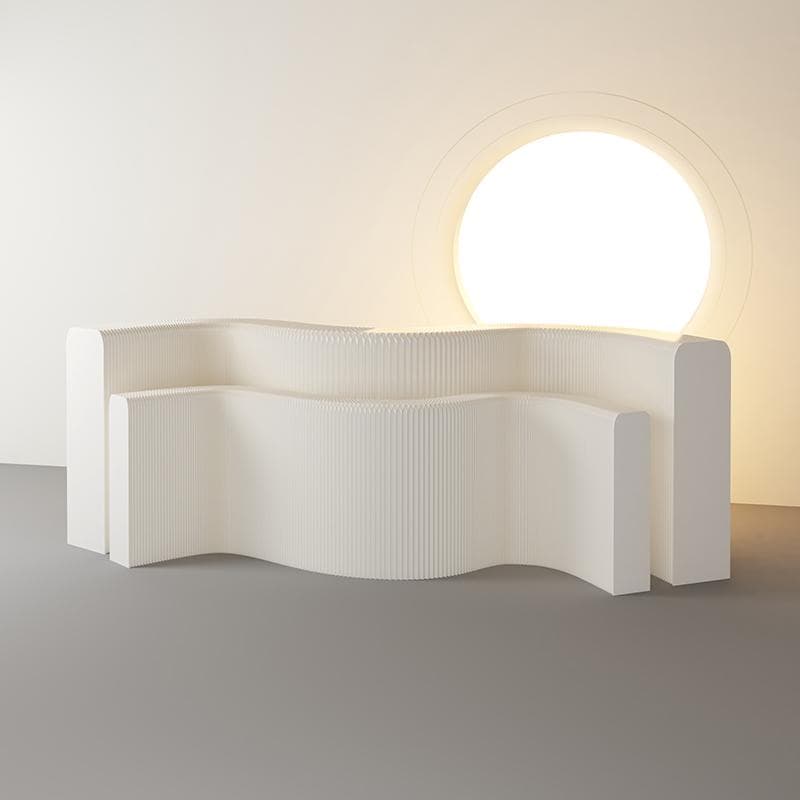 ディスプレイラック展示台セット 陳列台組立不要 折りたたみ長さ3-4ｍ幅42㎝