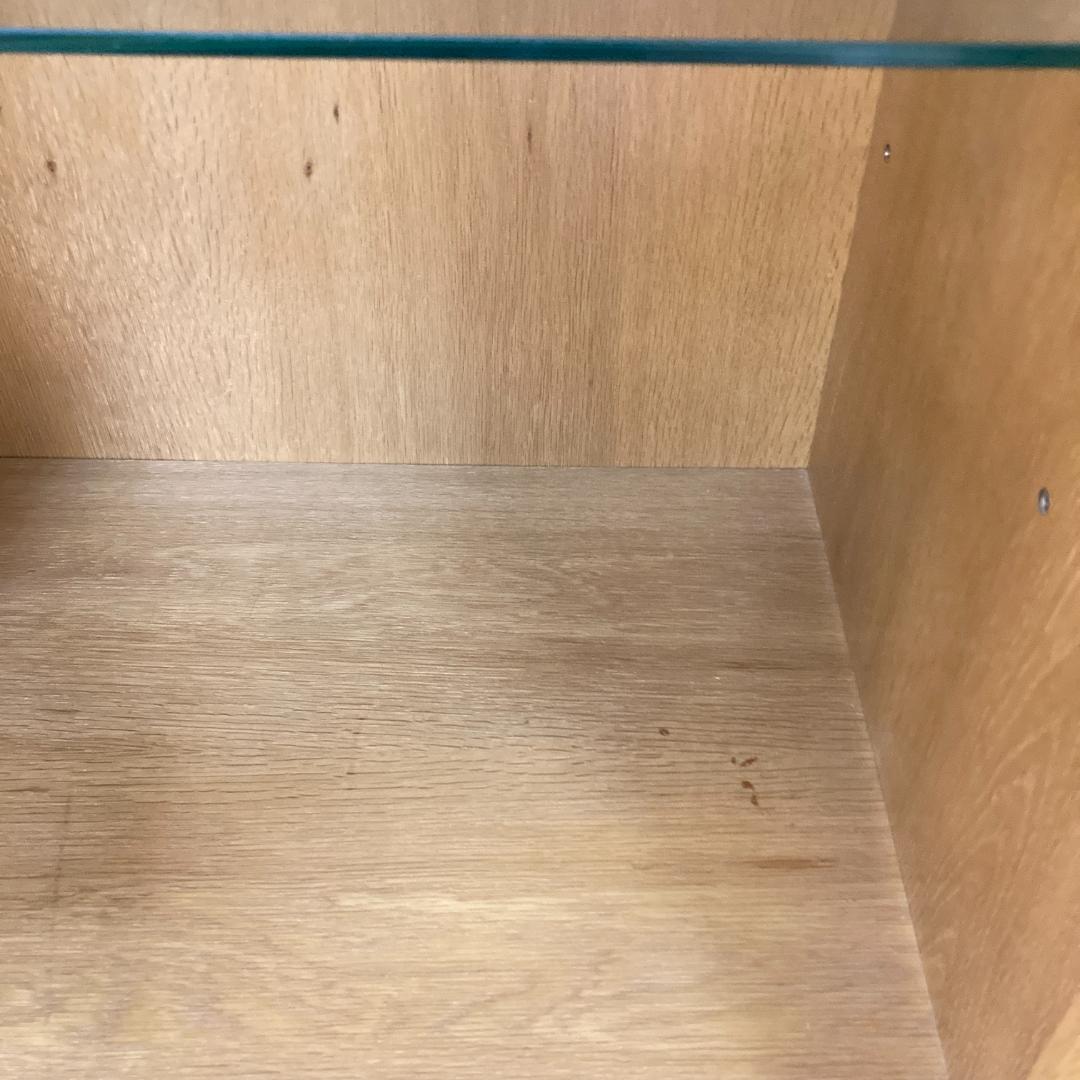 【オールドカリモク】ヴィンテージ　飾り棚　コレクションケース　キャビネット