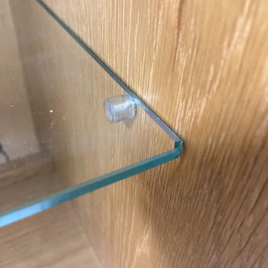 【オールドカリモク】ヴィンテージ　飾り棚　コレクションケース　キャビネット