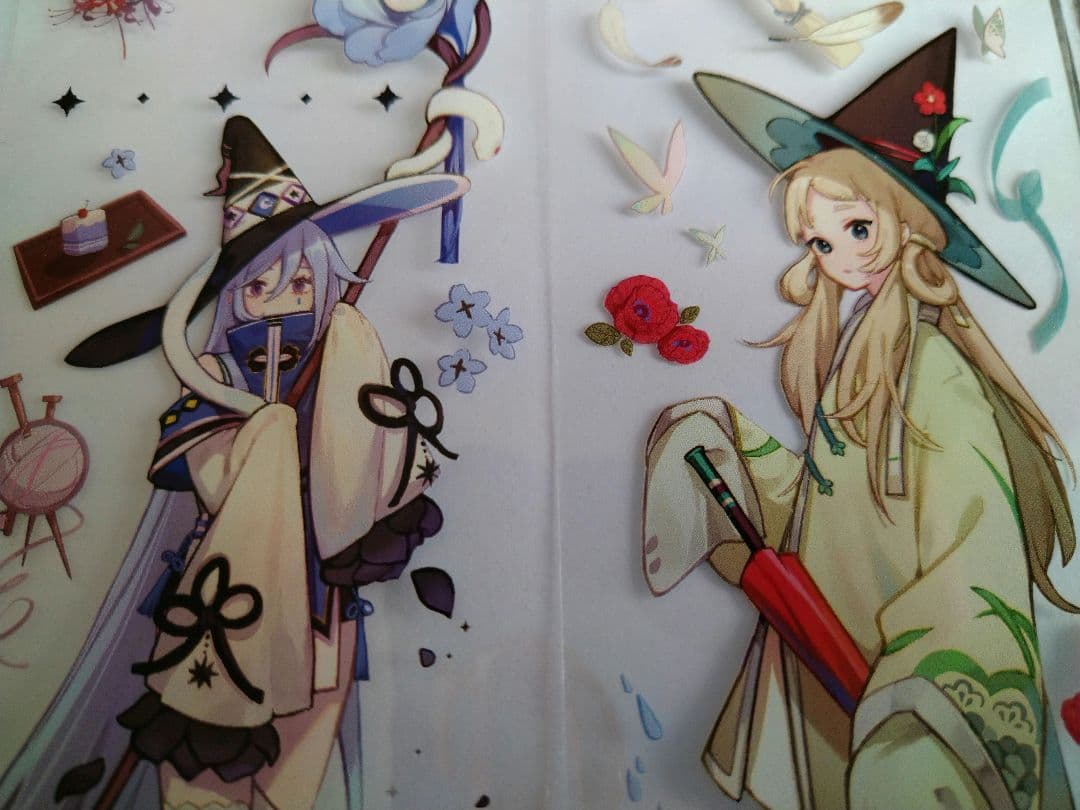 のこり２☆再販J23＃雅韵巫女(PET)Shine切売り海外人物マステ魔女女の子