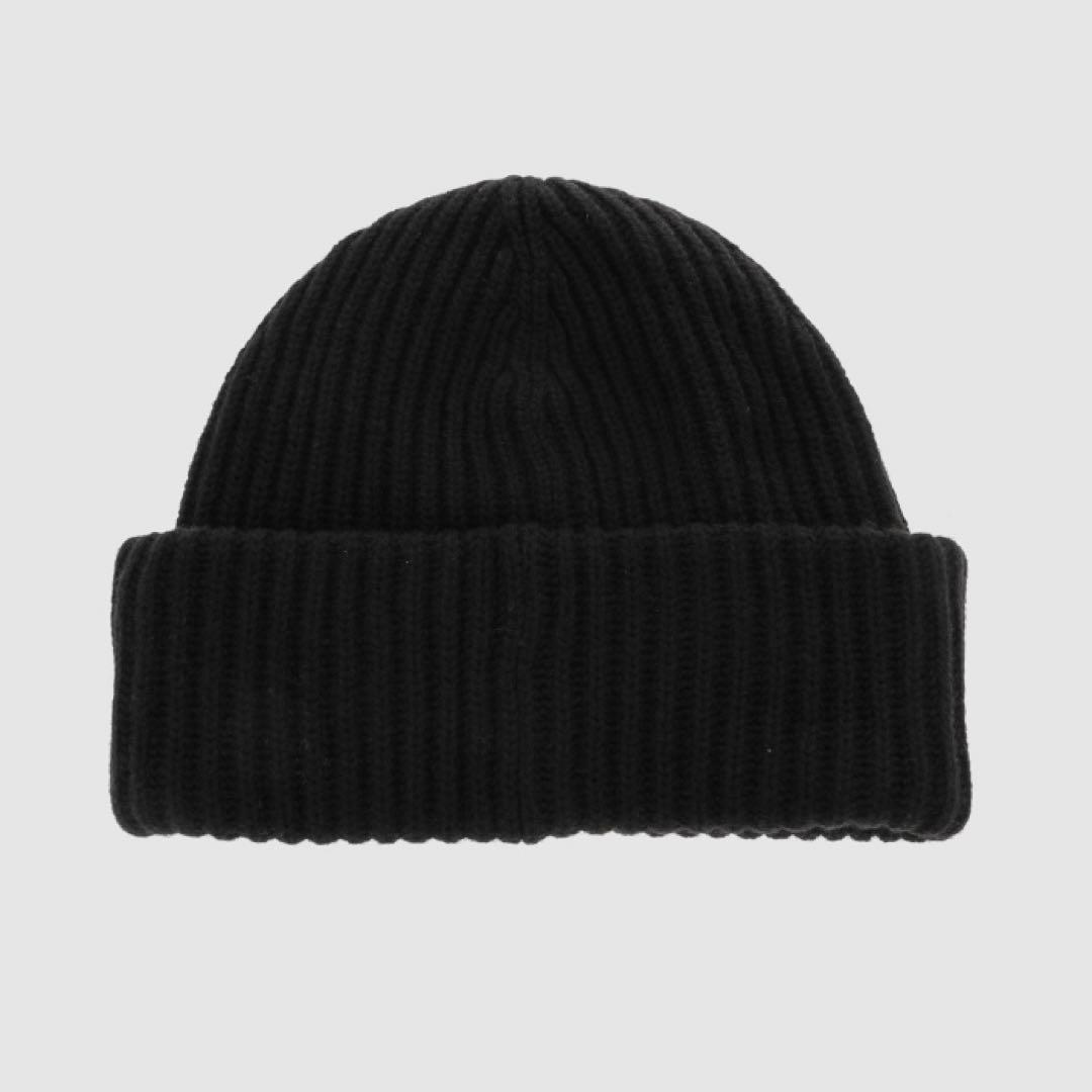 新品 GANNI ガニー ビーニー ニット帽 ニットキャップ 帽子 ブラック