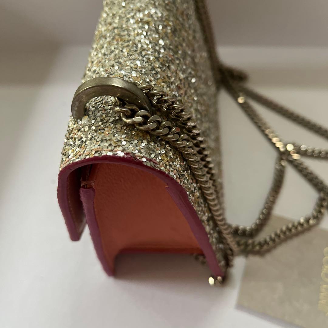 グリッターシルバー クラッチバッグ