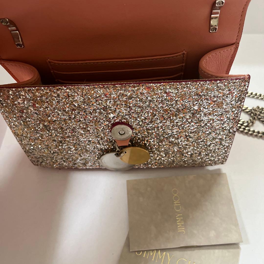 グリッターシルバー クラッチバッグ