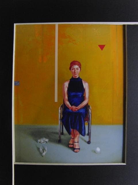 金子ひろし　「肖－遠い蝉」、希少画集より、状態良好、新品高級額装付