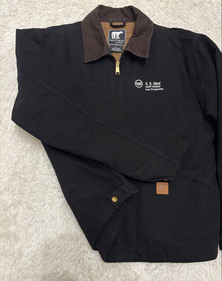 【超美品】デトロイトジャケット ダックワークジャケット ブラック Lサイズ