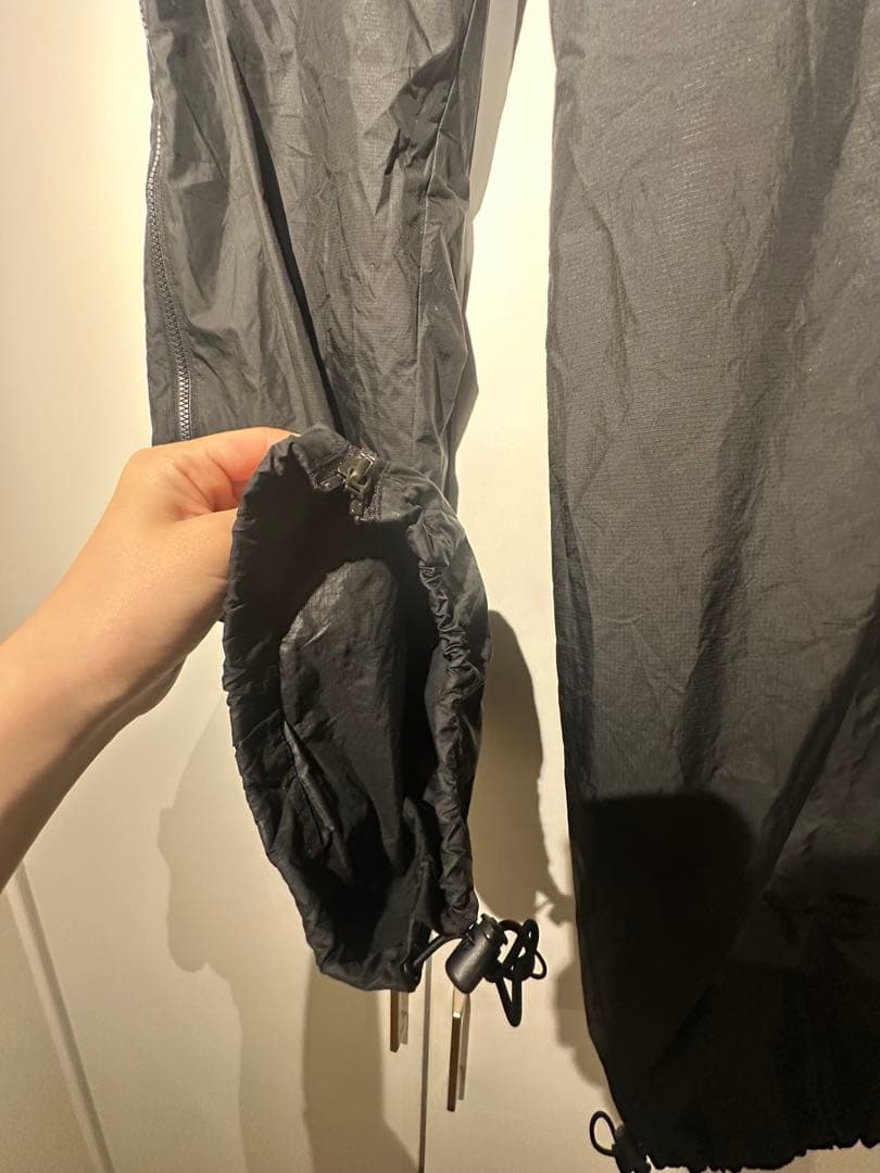 Y-3 adidas ブラック ナイロンパンツ