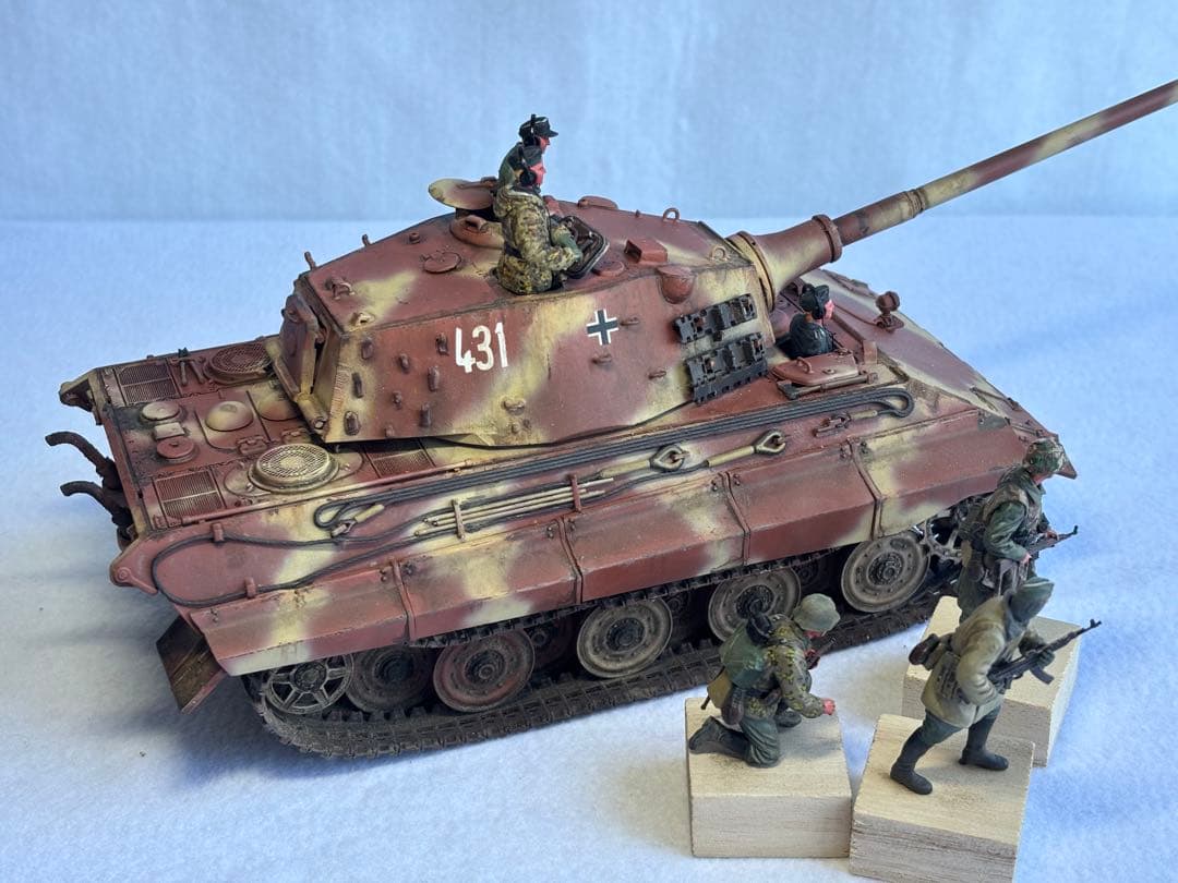ドイツ陸軍E75号戦車プラモデル完成品