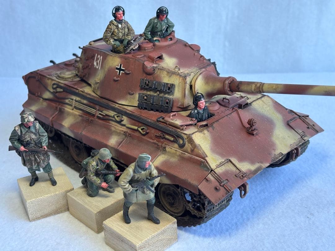 ドイツ陸軍E75号戦車プラモデル完成品