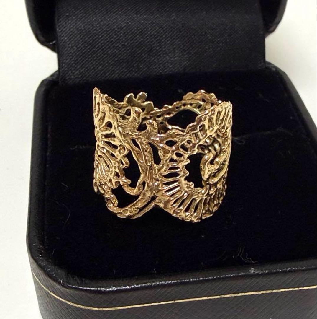 KAORU カリグラフィリング K20ピンクゴールド