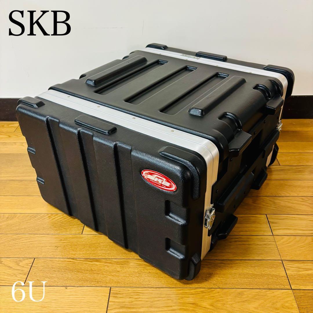 SKB エスケービー ラックケース 大型ハンドル付き 樹脂製ラック 6U ラック