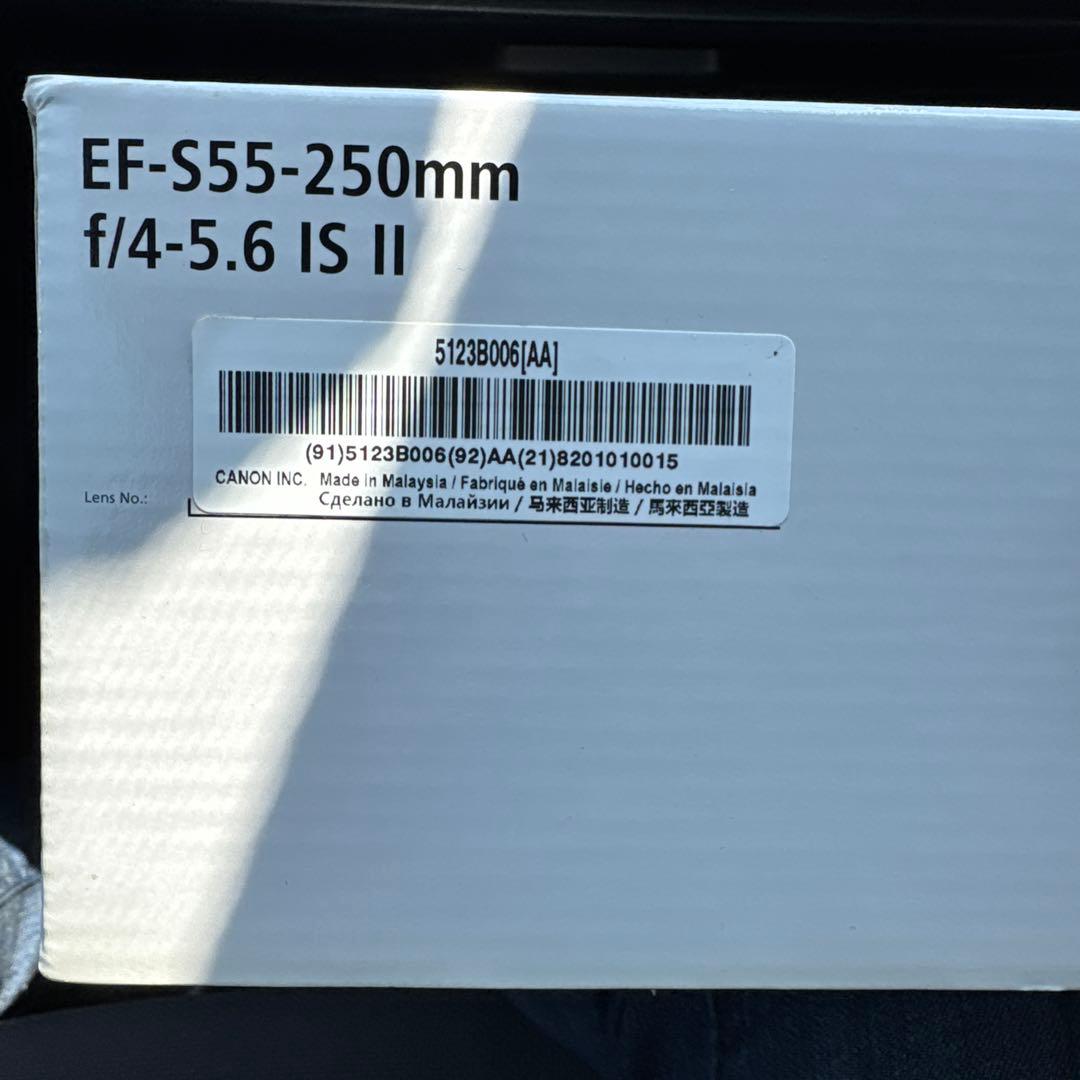 レンズ(ズーム) Canon EF-S55-250mm f/4-5.6 IS II