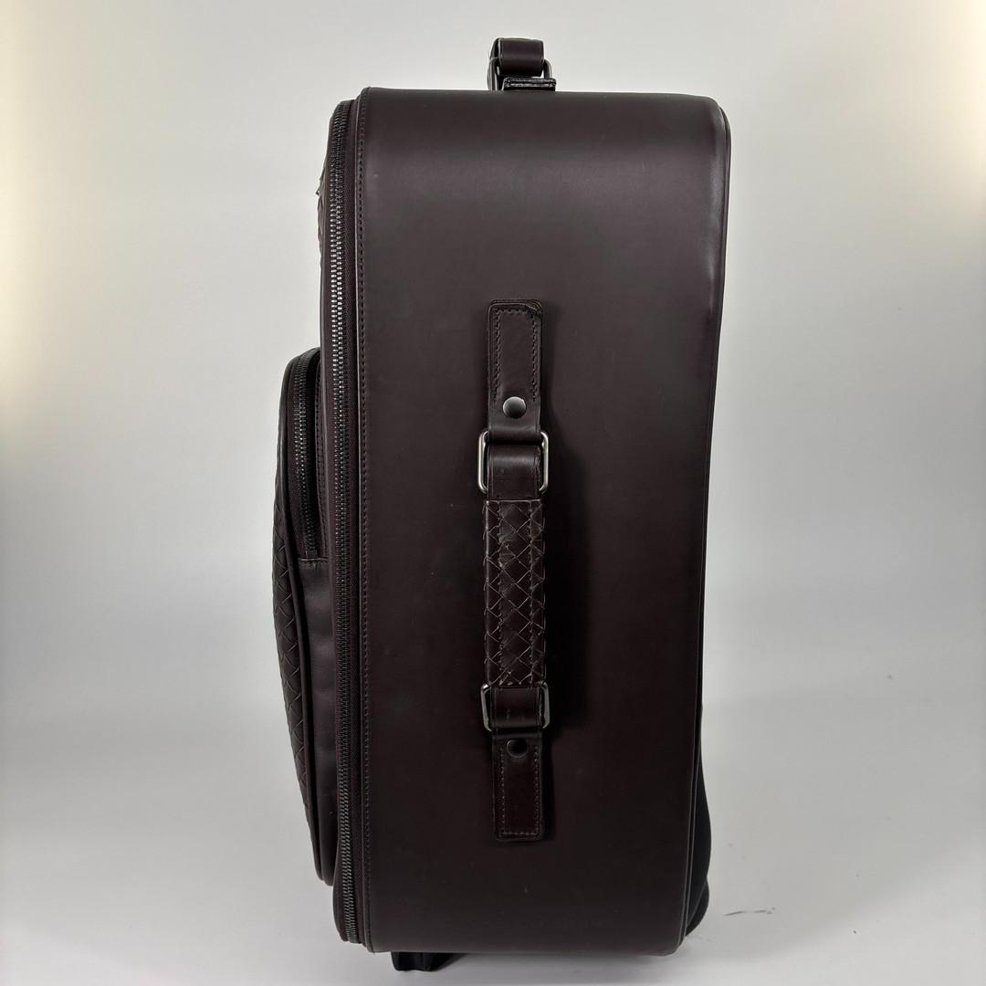 超極美品 ボッテガヴェネタ イントレチャート キャリーバッグ ブラウン メンズ