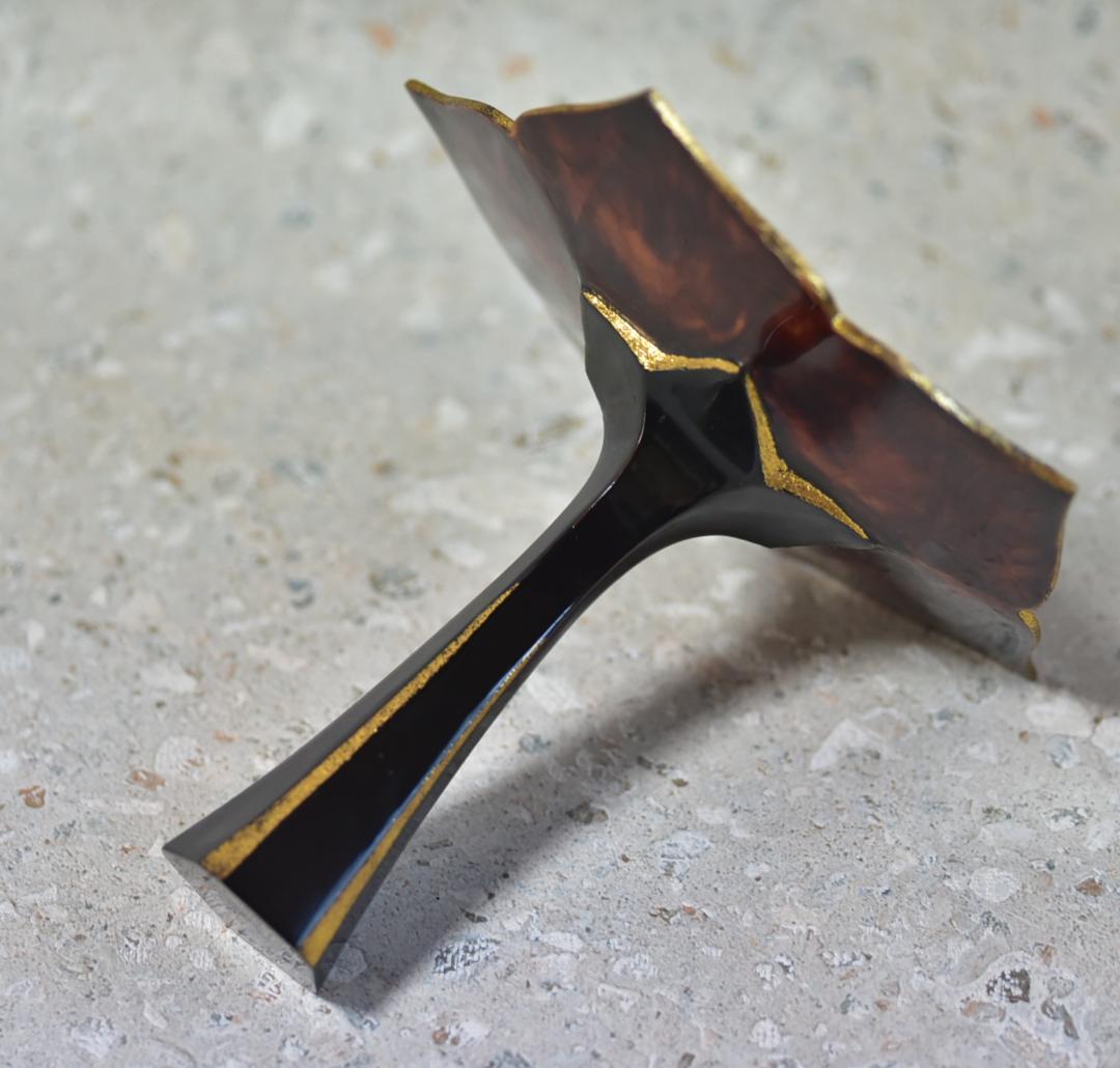 輪花，一輪挿し、花瓶【極上品】池ノ浦大〇作　共箱