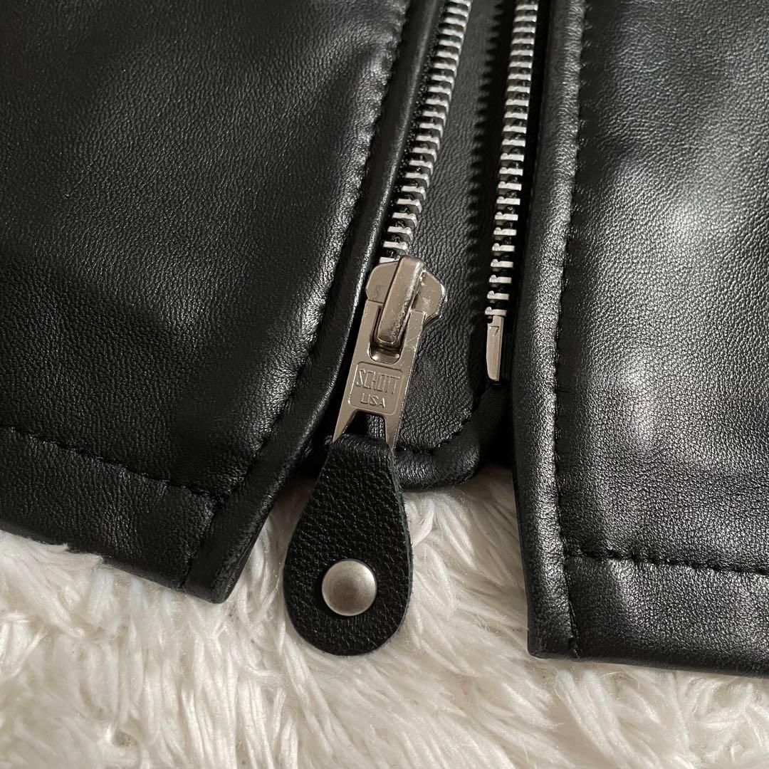 schott シングルライダースジャケット ラムレザー 羊革