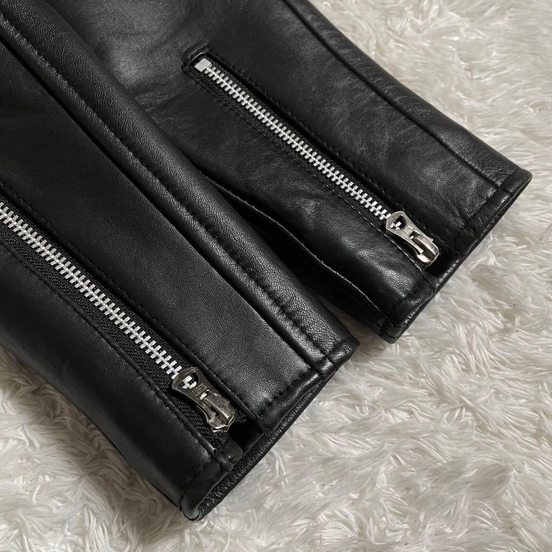 schott シングルライダースジャケット ラムレザー 羊革