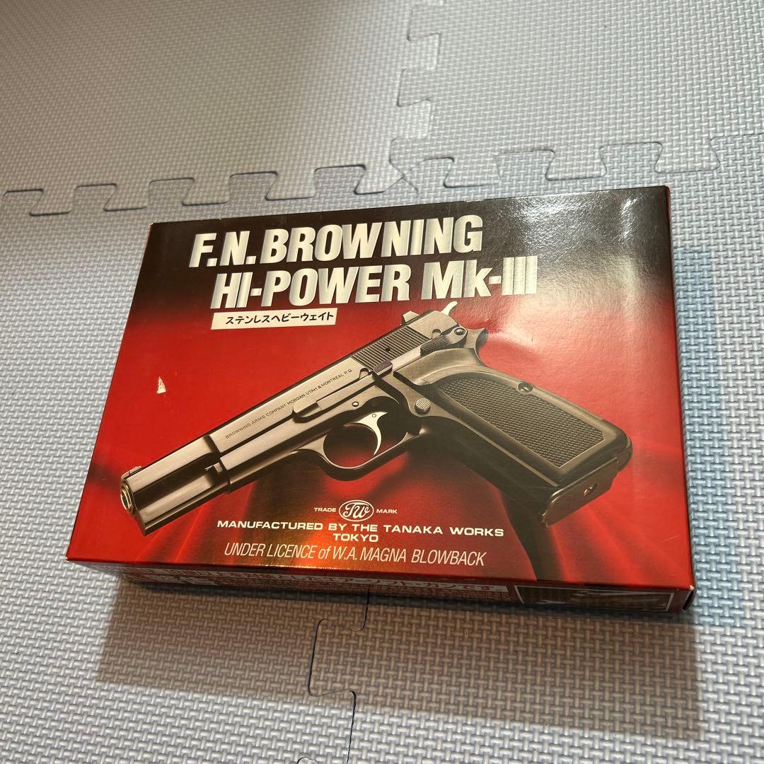 タナカ　F.N. BROWNING HI-POWER Mk-Ⅲ シルバー