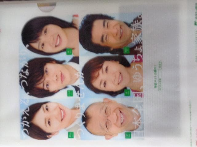 佐藤健さん、長澤まさみさん、桜庭ななみさん、鶴瓶さん、藤岡弘さん、クリアファイル