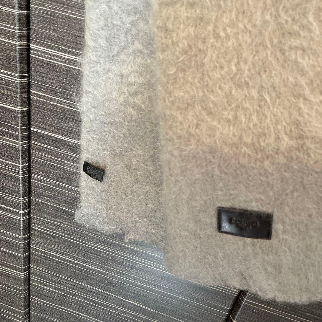 LOEWE ロエベ マフラー モヘヤ ウール グレージュ