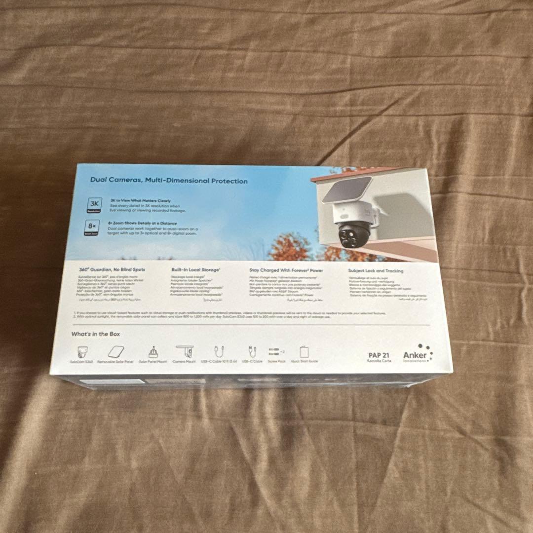 【新品】 eufy Security SoloCam S340 防犯カメラ