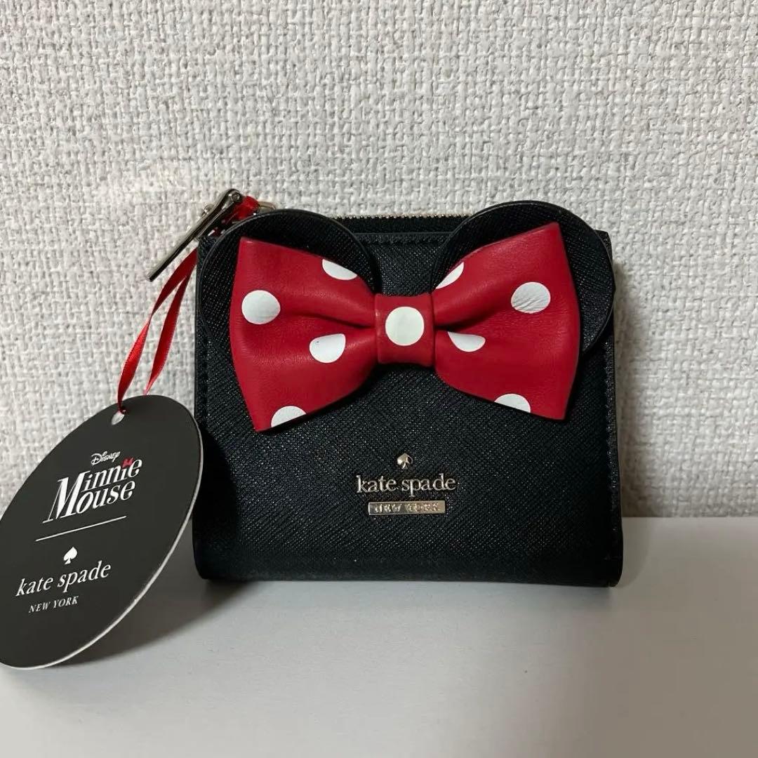 【新品】Kate Spade ミニーマウス 二つ折り財布 【未使用】