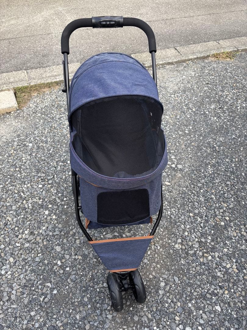 【GEX】わんわんカート スマートハンディ Safety 『デニム柄』