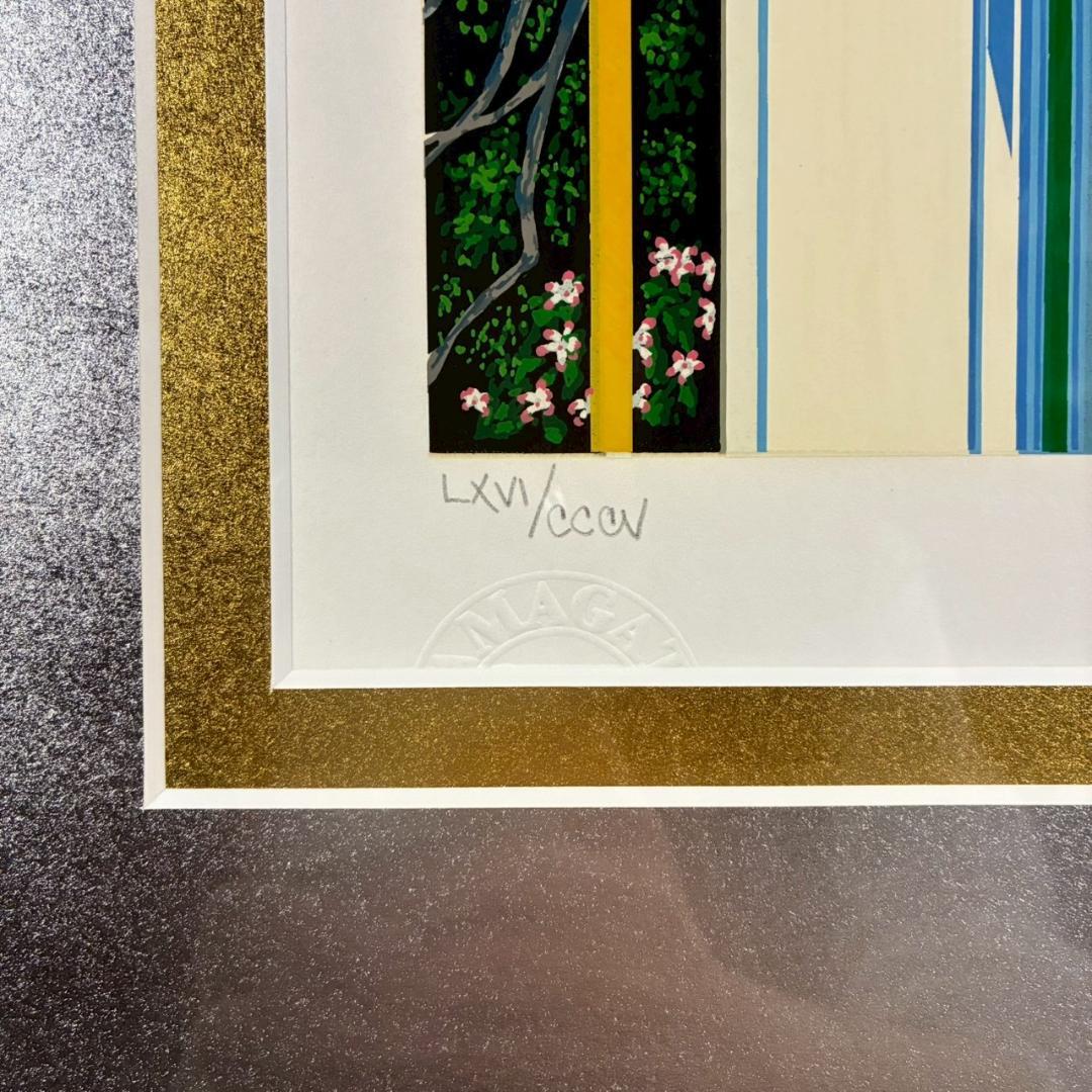 美品 ヒロ・ヤマガタ「イブニングパーティー」シルクスクリーン 大作 直筆サイン入