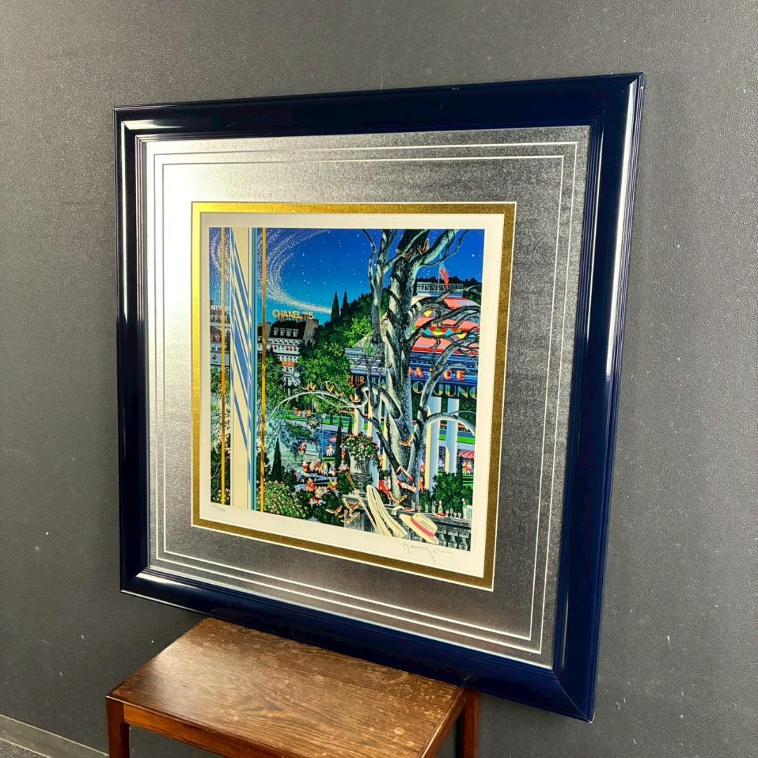 美品 ヒロ・ヤマガタ「イブニングパーティー」シルクスクリーン 大作 直筆サイン入