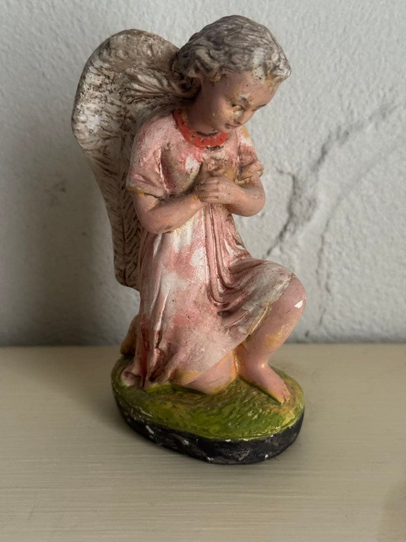 値下げ⭐︎アンティーク　祈りの天使の像　石膏