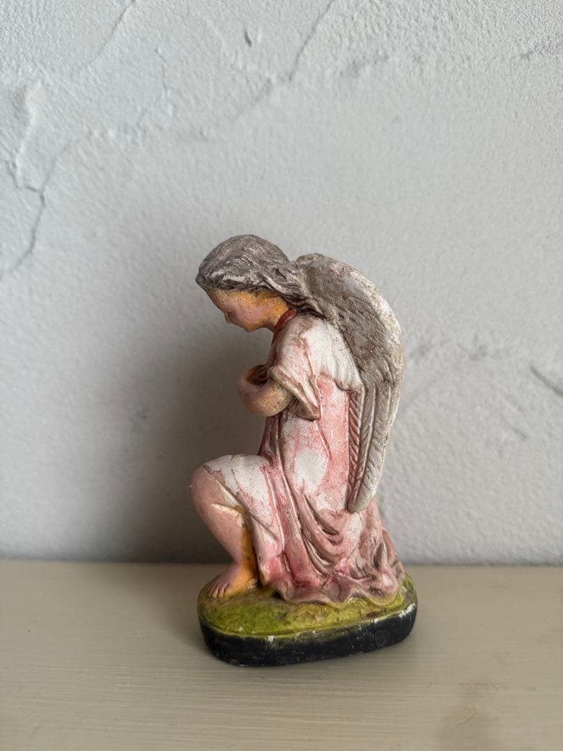 値下げ⭐︎アンティーク　祈りの天使の像　石膏