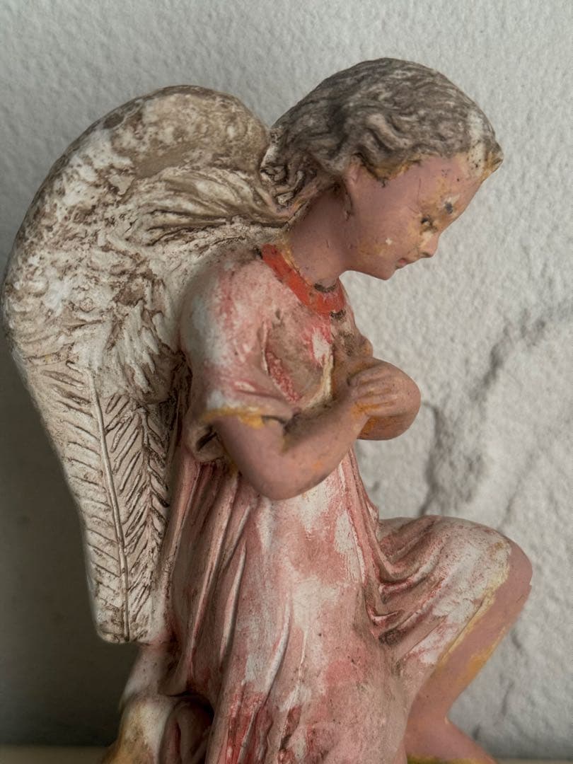 値下げ⭐︎アンティーク　祈りの天使の像　石膏