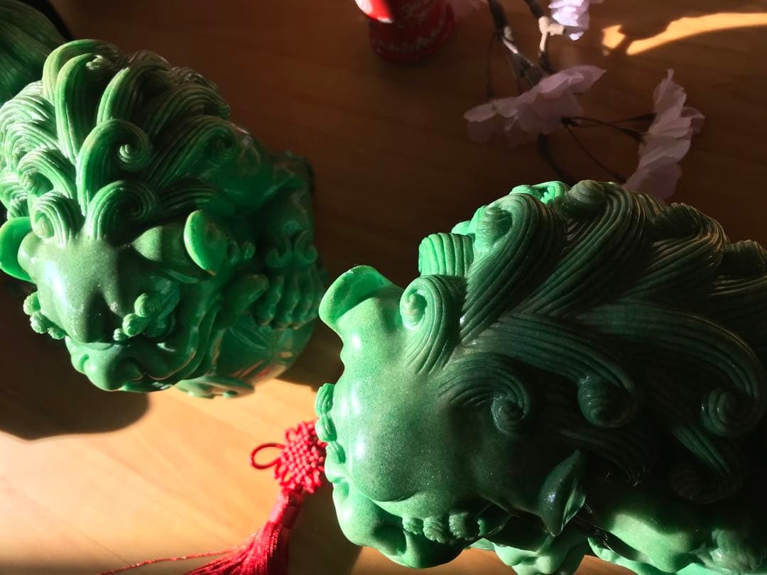 大サイズ　運気上昇！縁起物！沖縄夫婦獅子