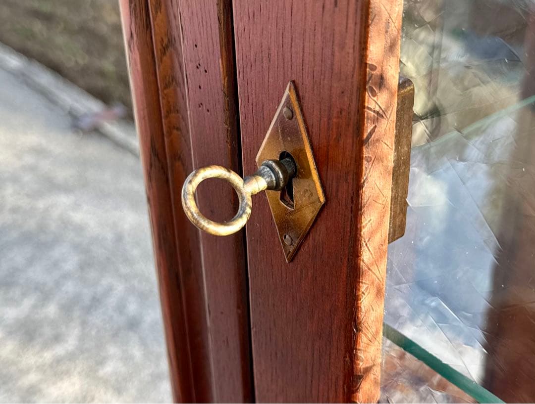 フランダースの家具屋さん オーク無垢 スリムキャビネット 飾り棚 幅73cm